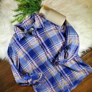 The North Face Blue Button Down Shirt | sz medium